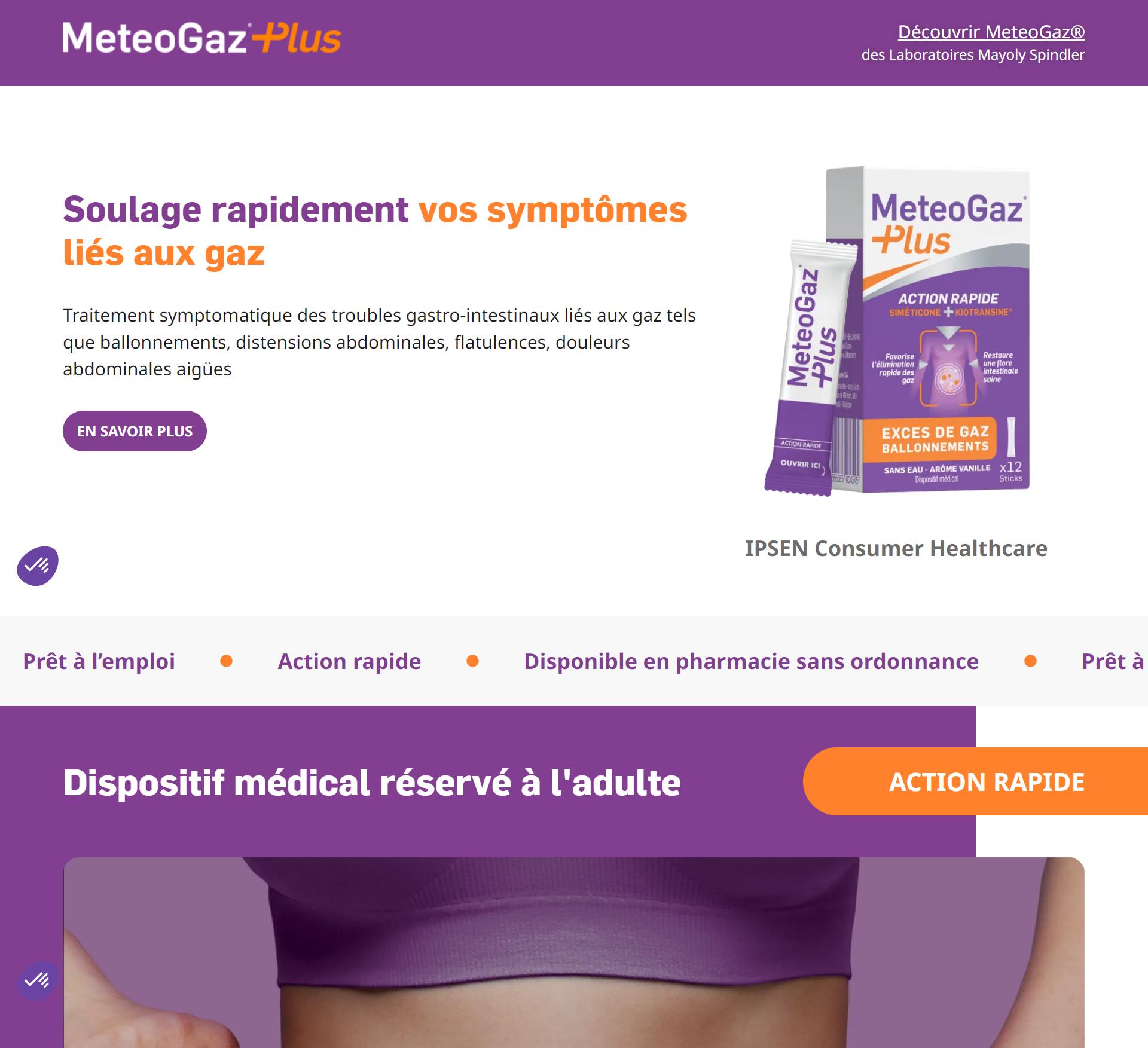 Visuel du concept de site web pour MeteoGaz, entreprise française